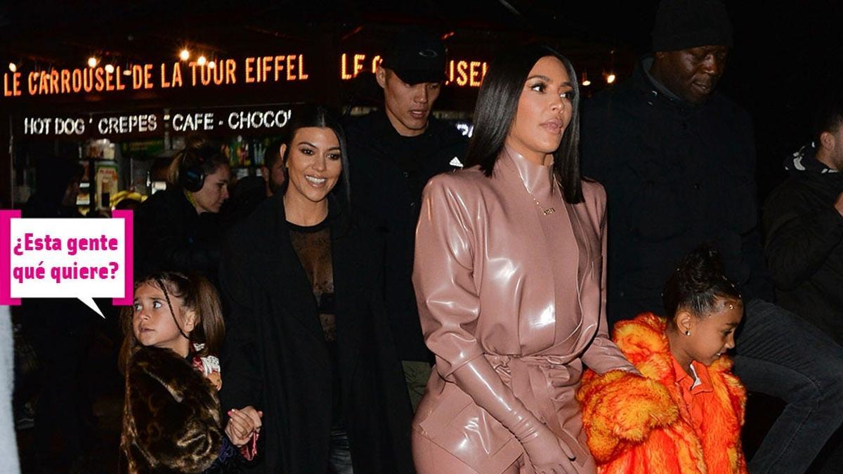 Kim Kardashian y Kourtney son unas madres normales en la feria