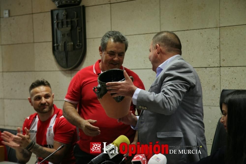 Recepción institucional al Club Olímpico de Totana por el ascenso