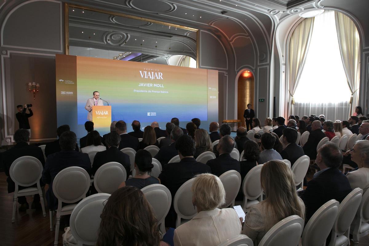 Javier Moll, presidente de Prensa Ibérica, durante la ceremonia.