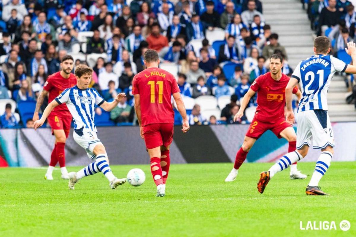 Aihen Muñoz en el partido contra el Valencia CF