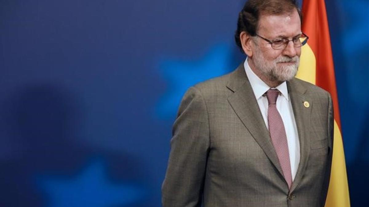 El presidente del Gobierno, Mariano Rajoy, el pasado jueves, en Bruselas.