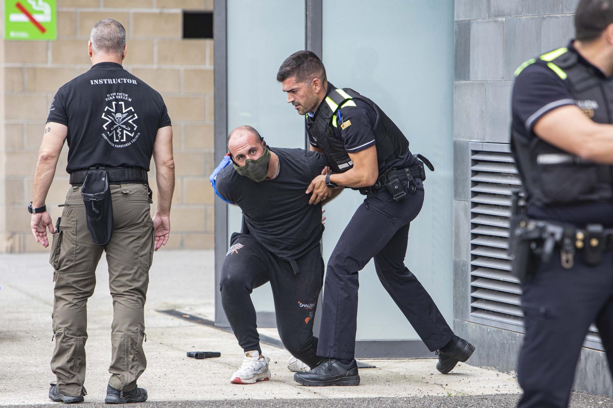 Macrosimulacre de la Policia Local de Blanes