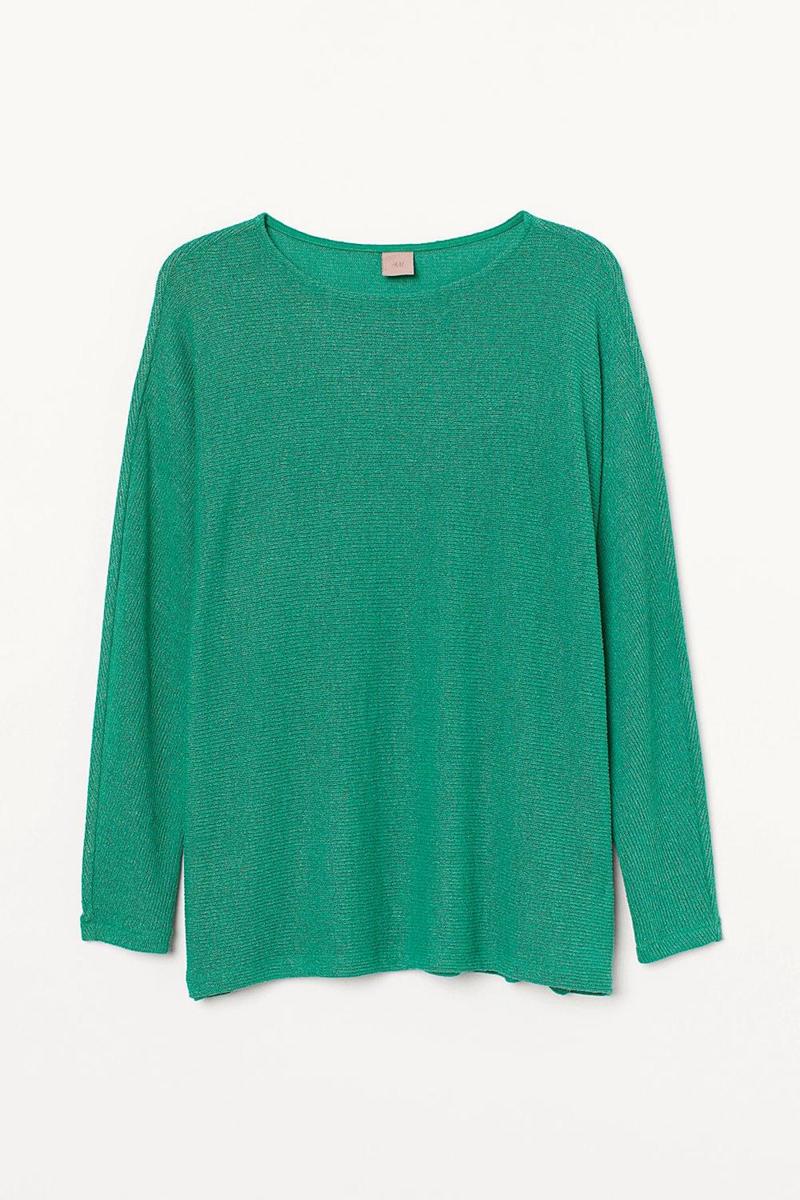 Look Elsa: Jersey verde de H&M (Precio: 17,99 euros)
