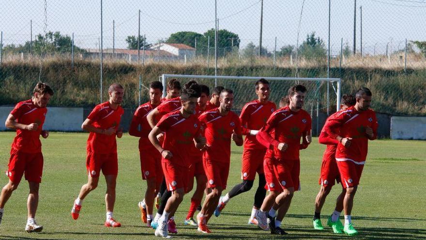 Entrenamiento del Zamora CF.