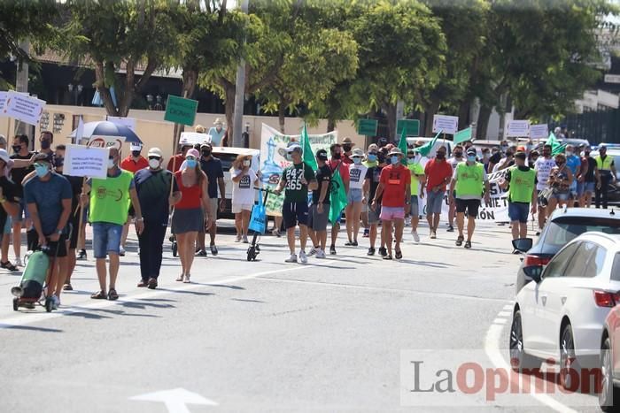 Protesta de policías en La Manga