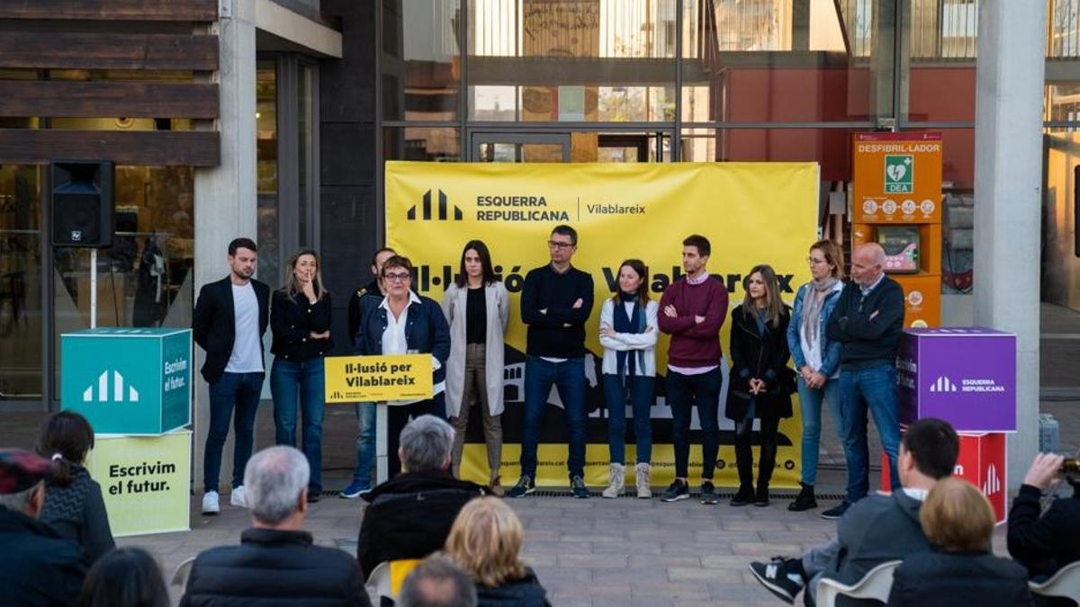 La candidatura d'Esquerra Republicana a Vilablareix per les municipals.