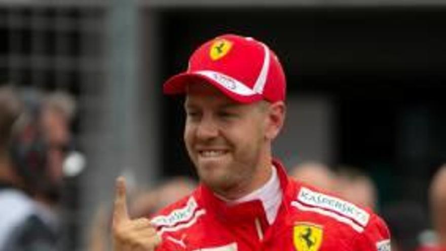 Sebastian Vettel se llevó la «pole» en Hocknheim.