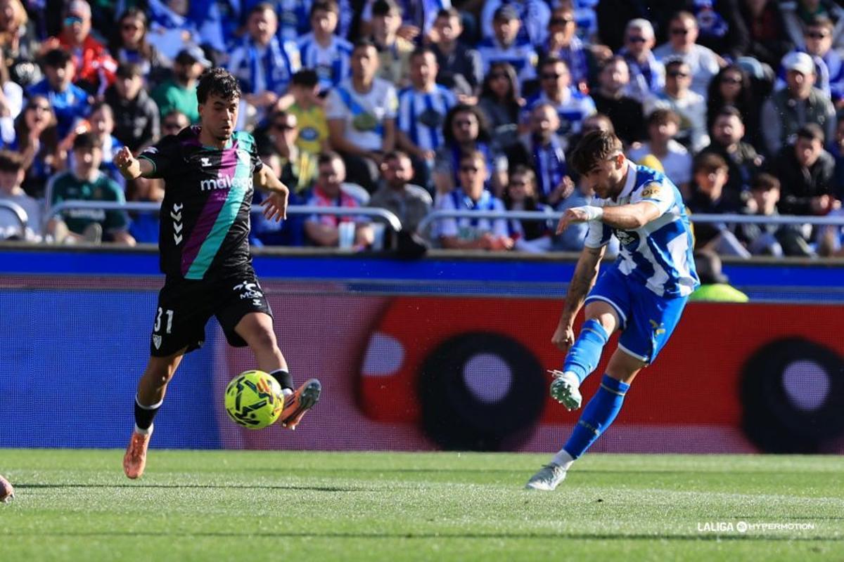 La Coruña - Málaga CF, en imágenes