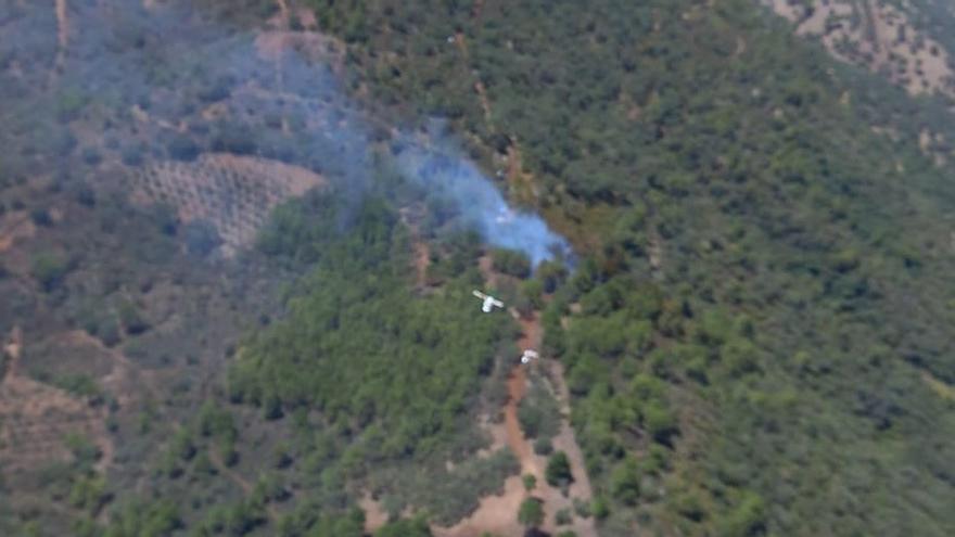 El Infoca logra extinguir el incendio forestal declarado en la sierra de Córdoba
