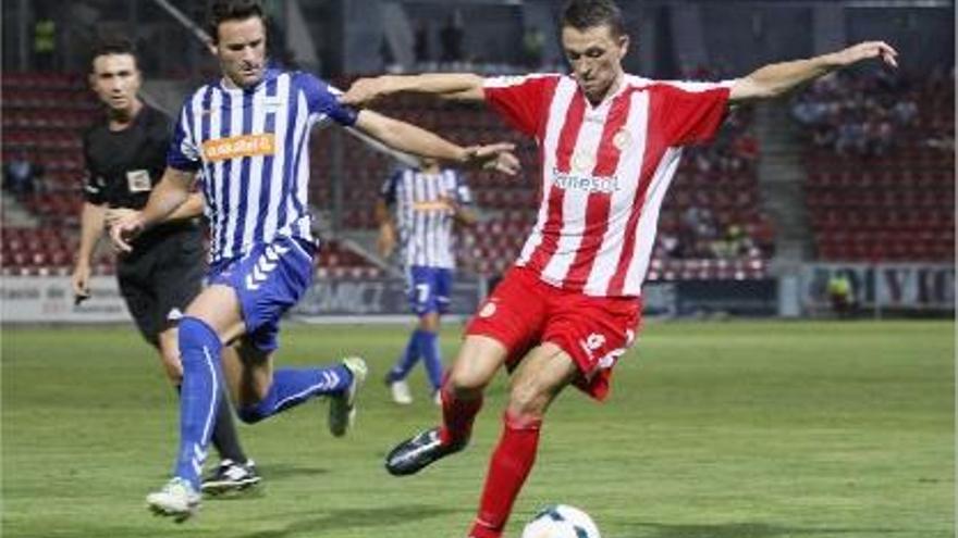 Jordi Matamala serà un dels escollits per ocupar el mig del camp del Girona avui a Ipurua.