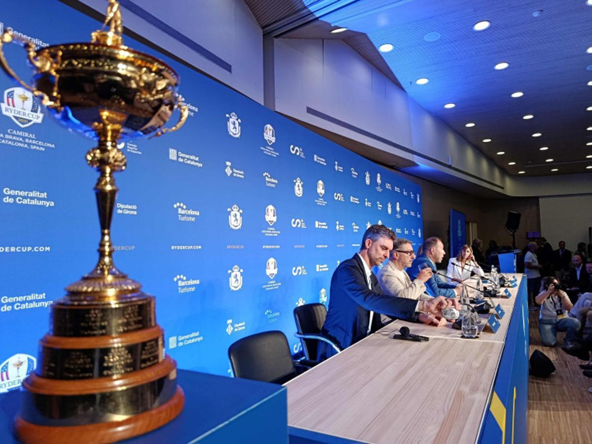 Pau acudió a la presentación de la Ryder 2031 y se mostró entusiasmado con el evento que llega a Camiral, en Girona