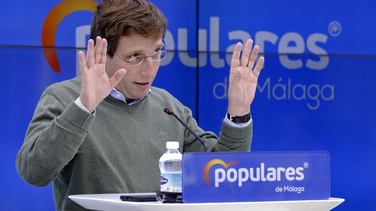 El portavoz nacional del PP y alcalde de Madrid, José Luis Almeida.