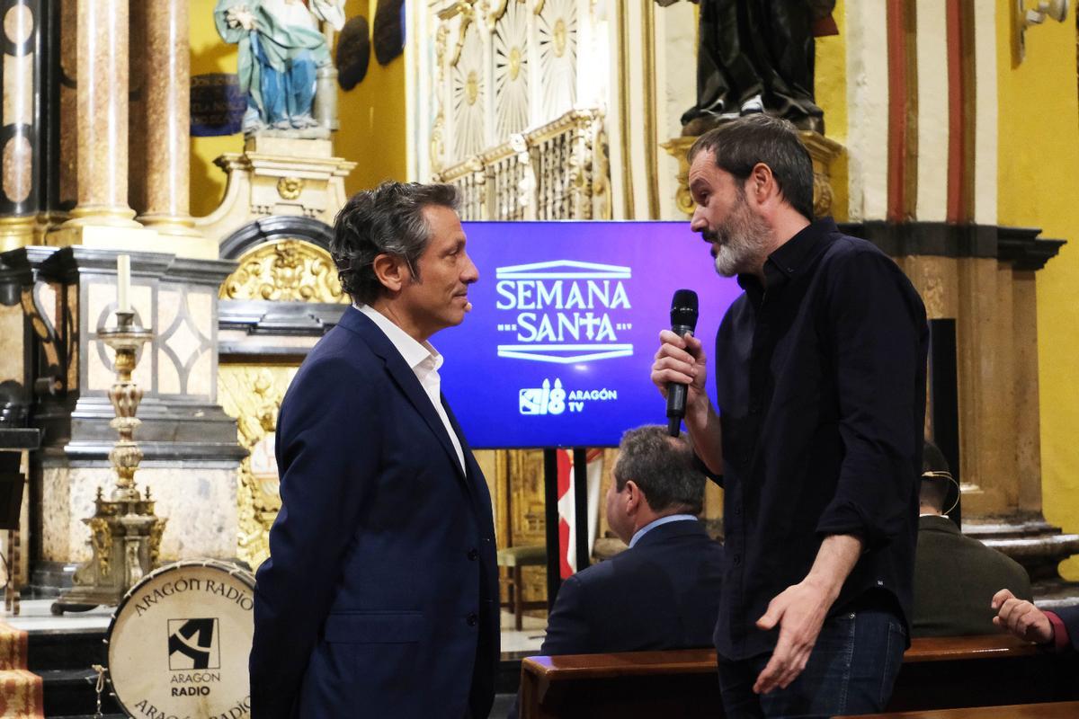 Nacho Rubio, presentador de 'La Semana Santa en todos los sentidos', durante la presentación.