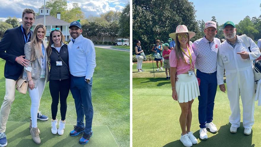 Desfile de famosos para acompañar a Sergio García en el Masters de Augusta