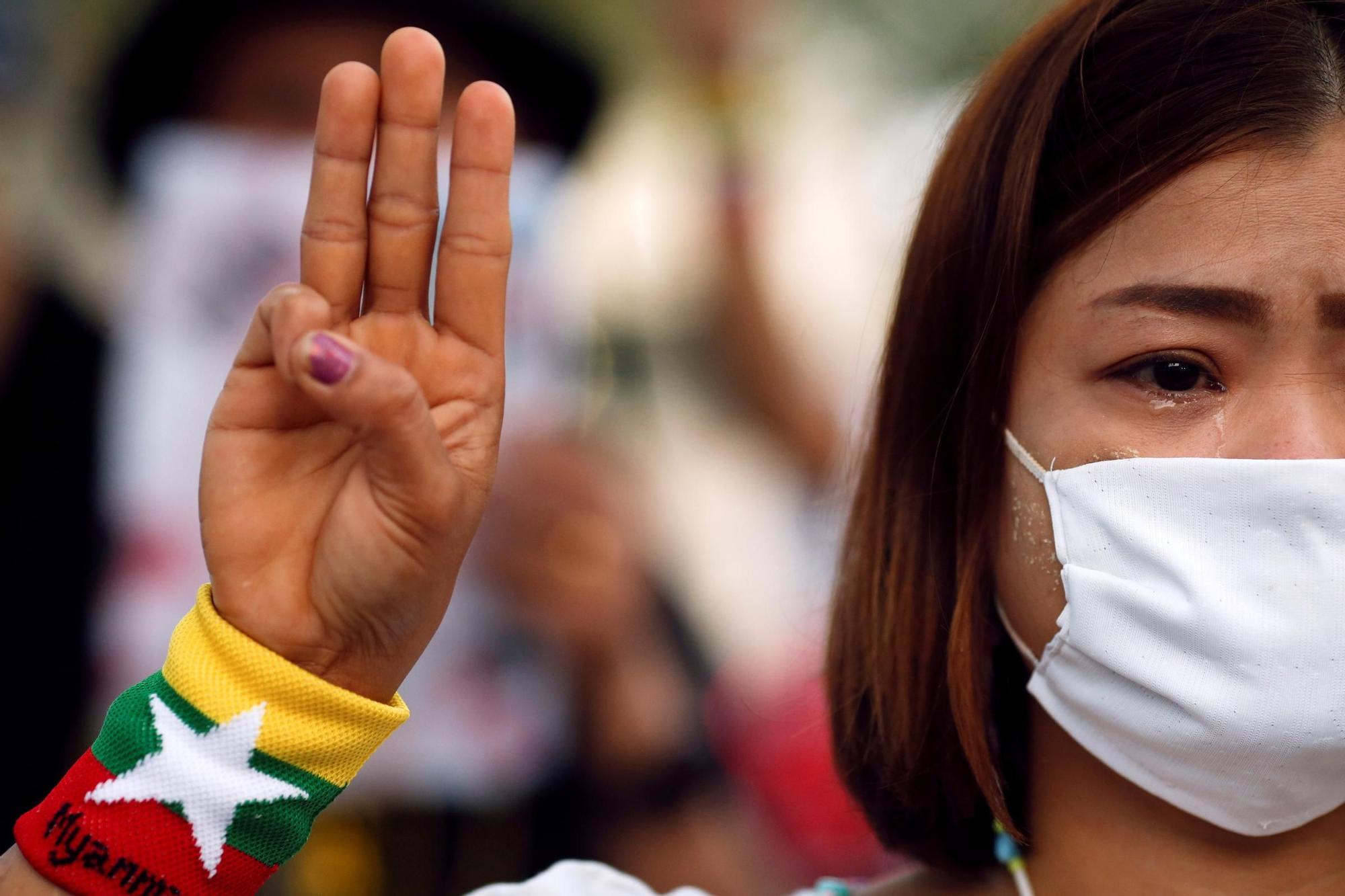 Homenajes en Myanmar