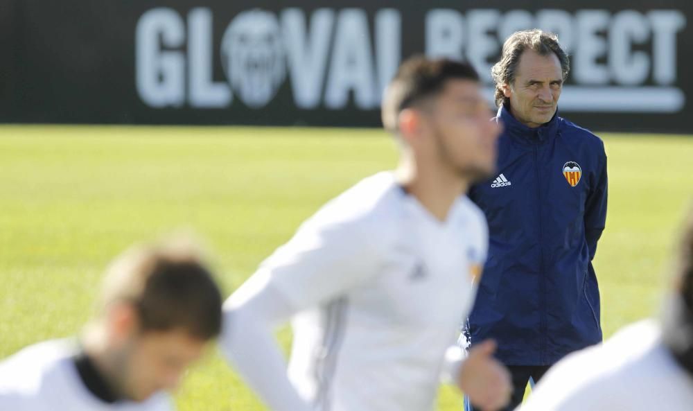 Las mejores imágenes del entrenamiento del Valencia CF