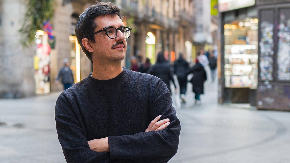 Javier Gil, investigador del CSIC y cofundador del Sindicato de Inquilinos de Madrid, fotografiado en Barcelona