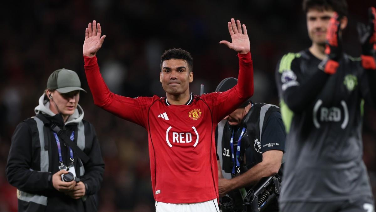 Casemiro anotó el 1-0 del Manchester United frente al Brentford