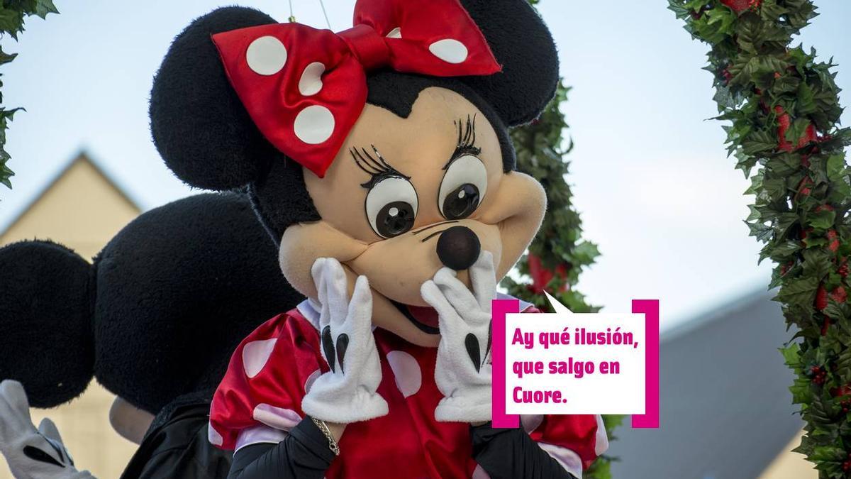 Minnie Mouse con bocadillo
