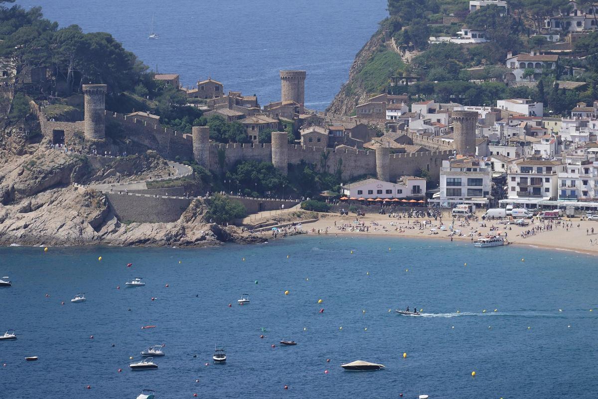 La façana marítima de Tossa de Mar.