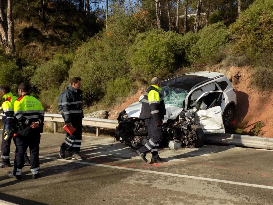 Accident mortal a Sant Salvador de Guardiola