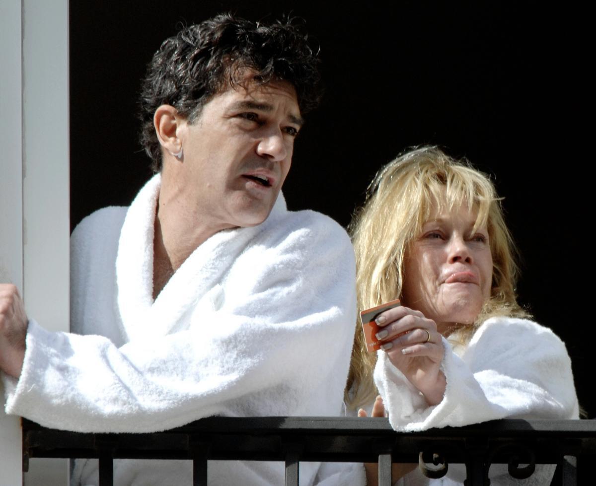 Antonio Banderas y Melanie Griffith en la Semana Santa de Málaga