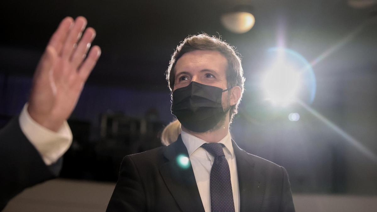 El presidente del PP, Pablo Casado.