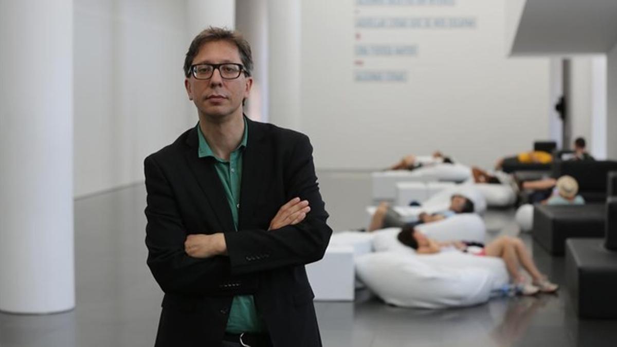 Ferran Barenblit, nuevo director del Macba, este viernes en el museo.