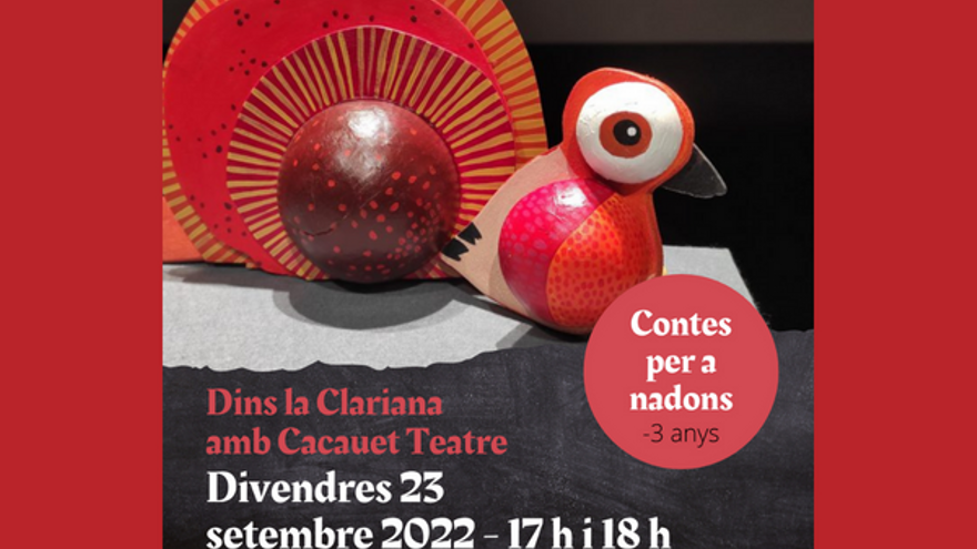 Dins la Clariana amb Cacauet Teatre (Contes per a nadons -3 anys)