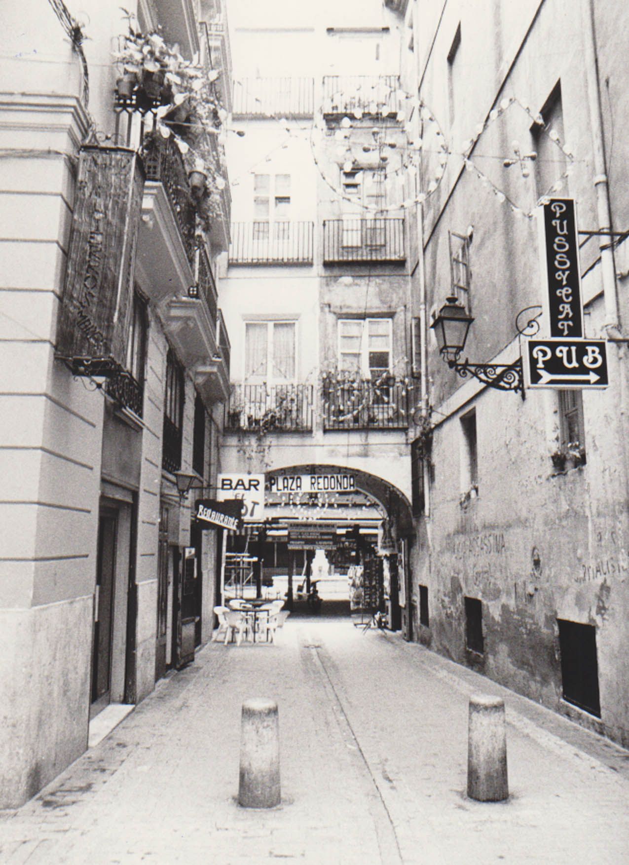 La plaza Redonda antes de su última remodelación