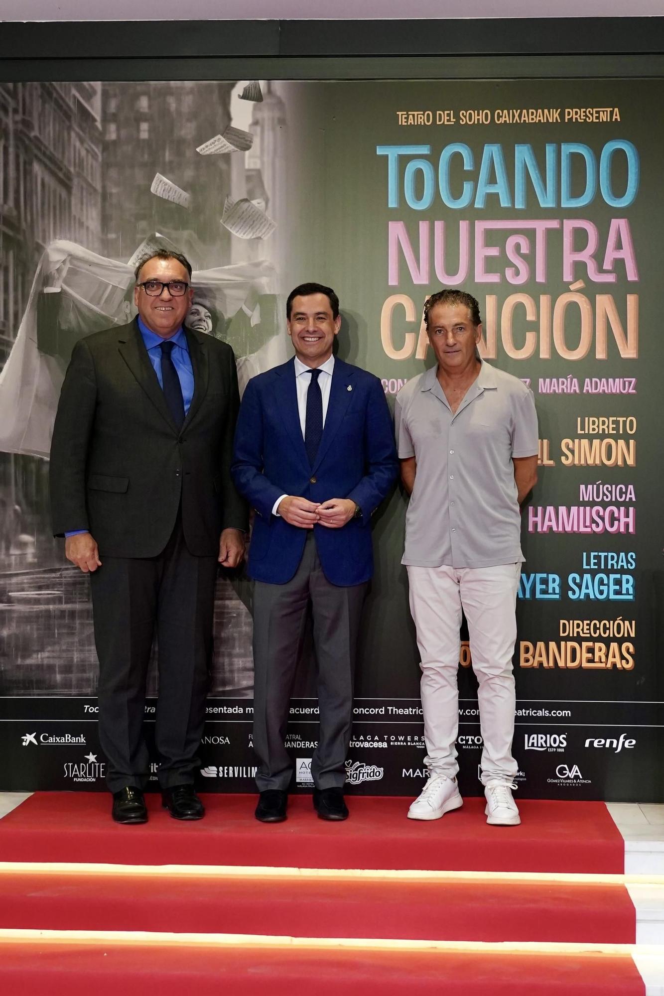 Estreno del musical 'Tocando nuestra canción' de Antonio Banderas