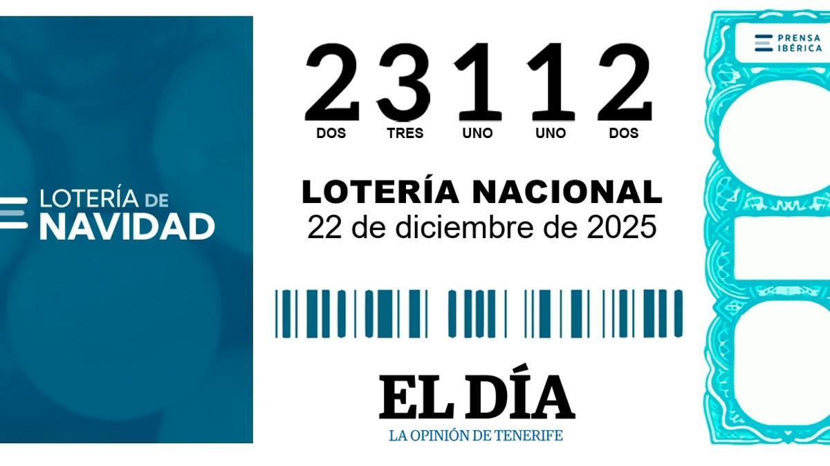 23112, uno de los quintos premios de la Lotería de Navidad