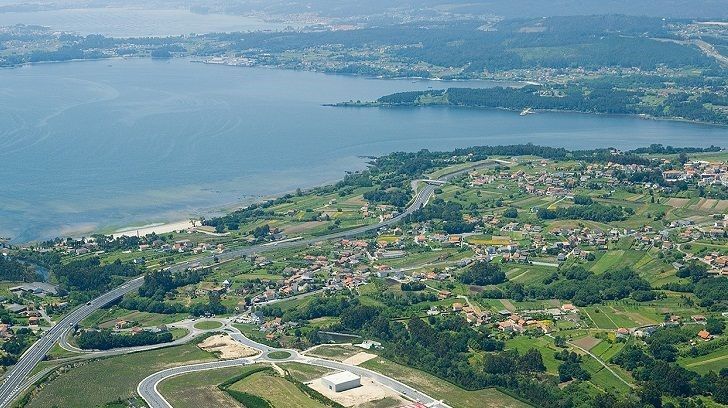 El polígono industrial de Rianxo, en Té.