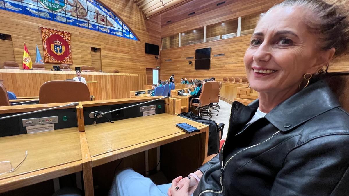 Dolores Hermelo, en la cámara autonómica.