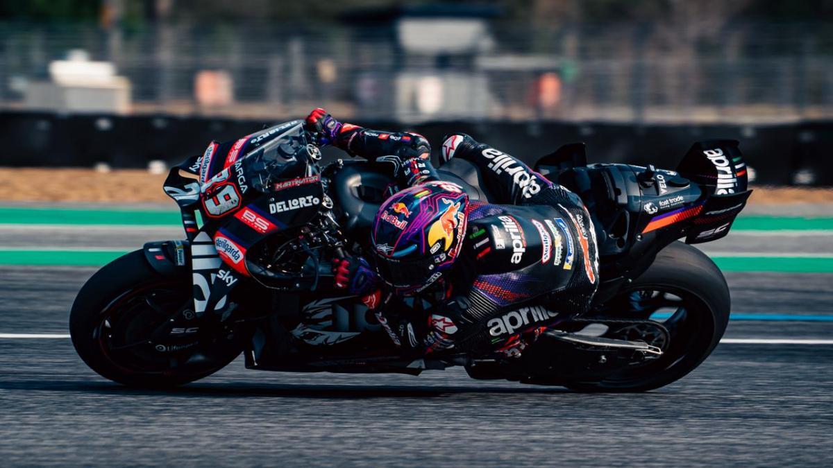 Martín, en acción durante los test de Buriram