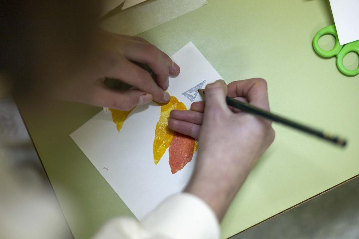 Uno de los trabajos realizados en el taller.