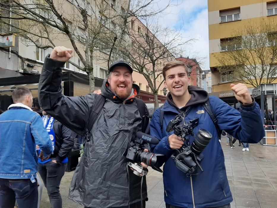 Derbi asturiano:  Así se vive los momentos previos al partido entre Real Oviedo y Sporting