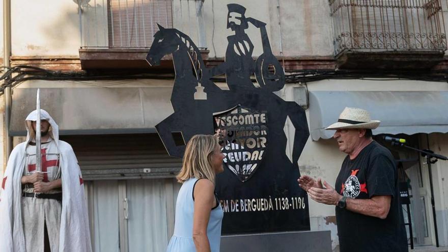 Puig-reig inaugura el seu monument al poeta trobadoresc Guillem de Berguedà