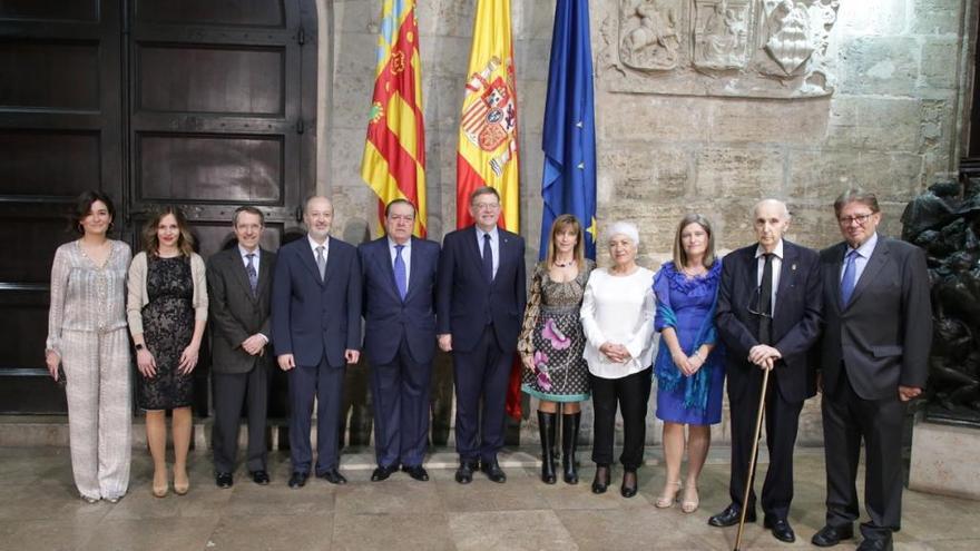 Puig recibe a los galardonados de los Jaime I