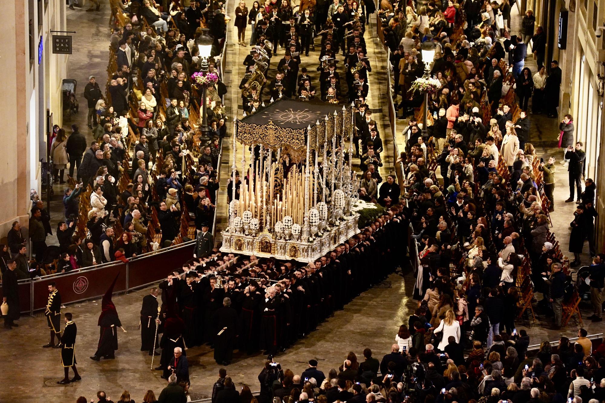 Salida procesional de la Cofradía de Las Penas, el Martes Santo de 2024.
