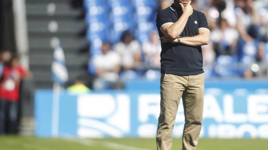 Sergio González, durante el partido entre el Espanyol y el Deportivo de La Coruña.