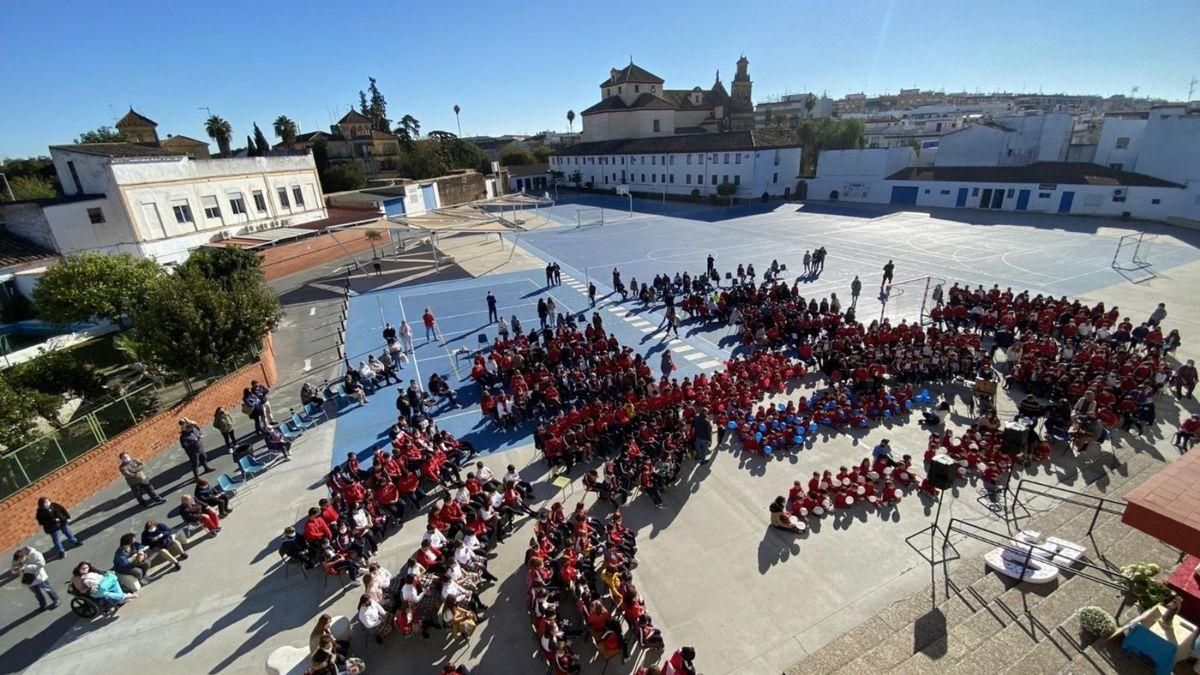 Alumnos en el Colegio Santísima Trinidad en una imagen de archivo.