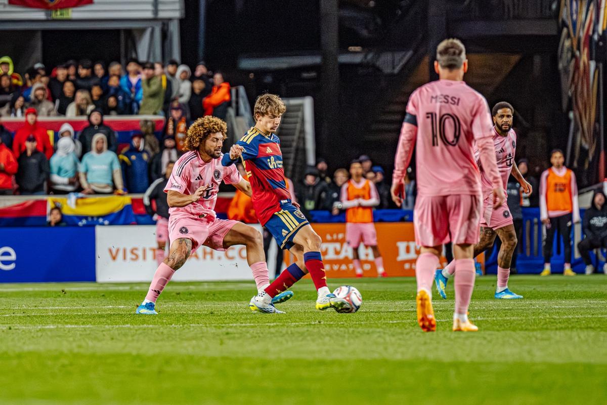 Sergi Solans, de Real Salt Lake, ante Inter Miami en la MLS