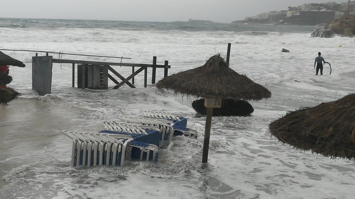 Borrasca Álex en Mallorca: El vendaval provoca una quincena de incidentes