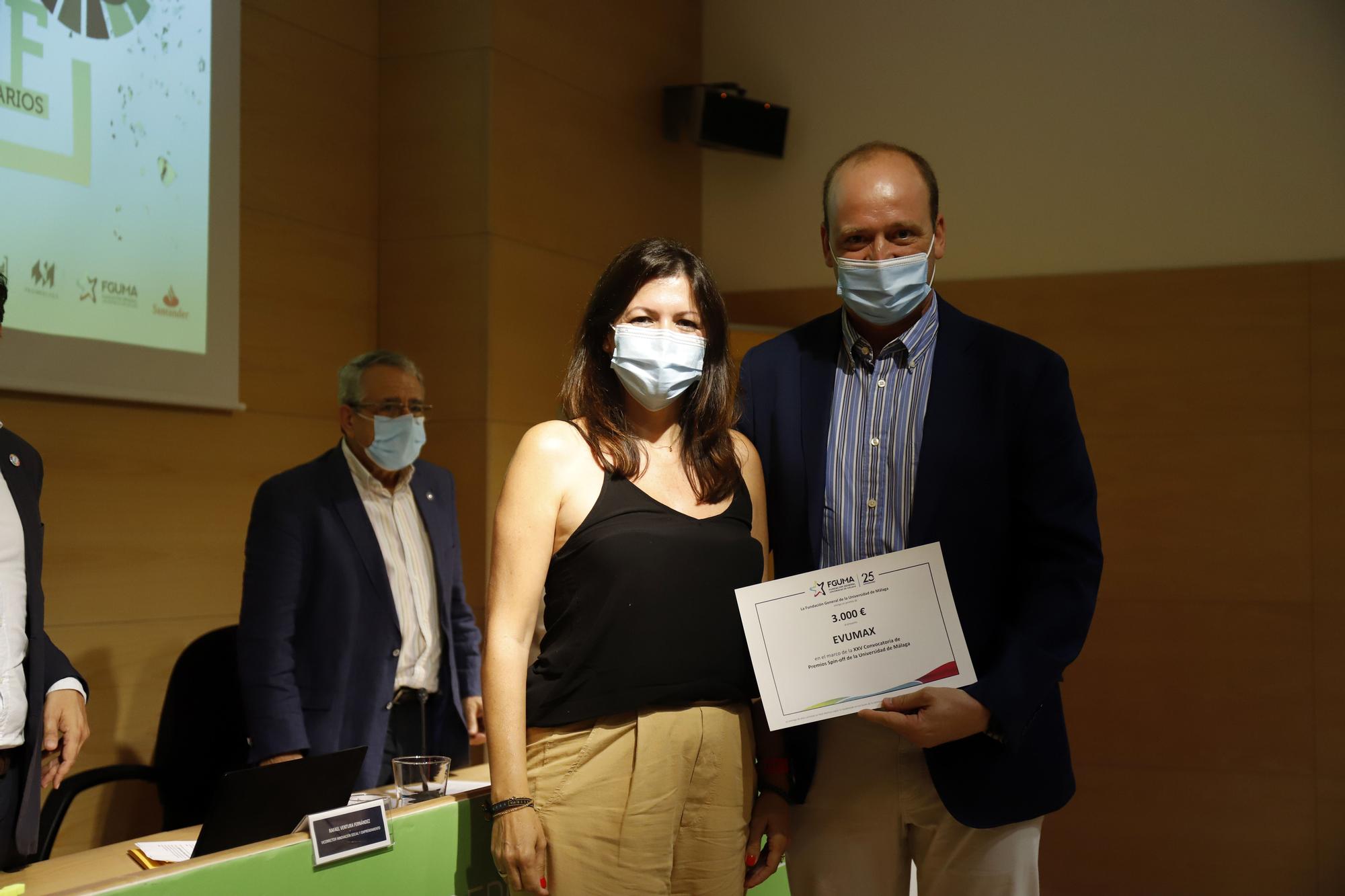 Entrega de los premios Spin-Off de la Universidad de Málaga