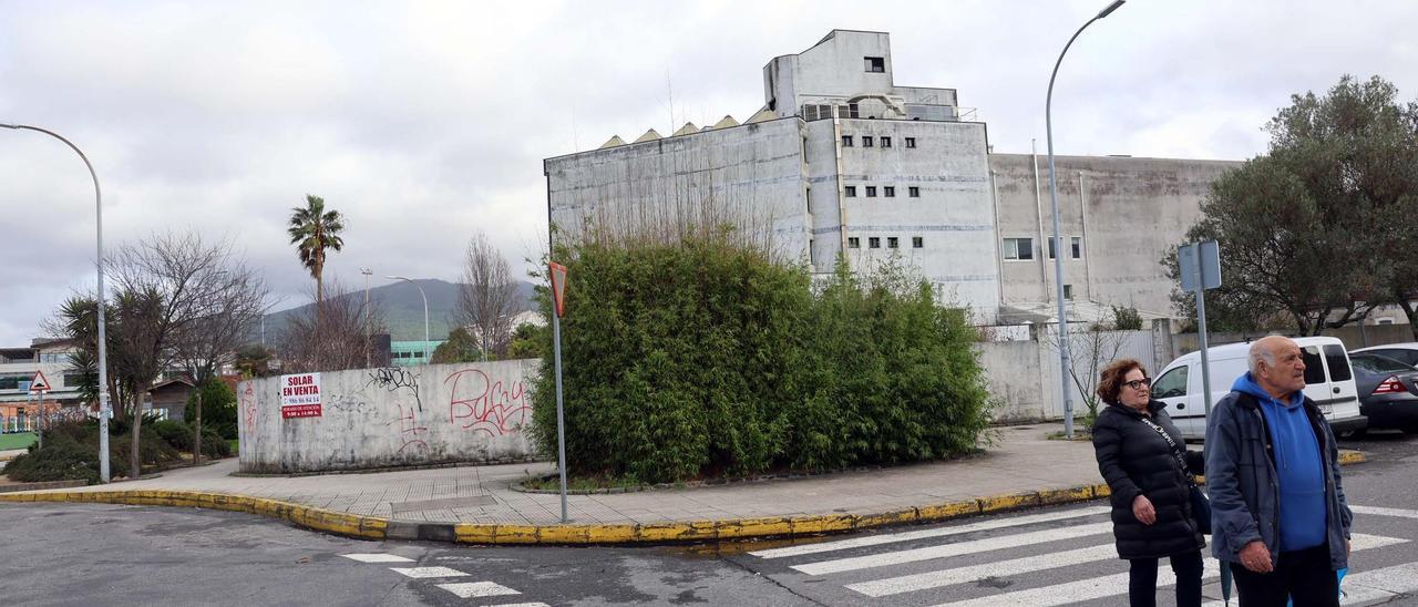 Parcela trasera de O Cavadelo donde se propone la ampliación de los juzgados de Vilagarcía