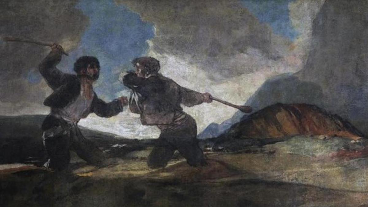 Duelo a garrotazos, Francisco de Goya
