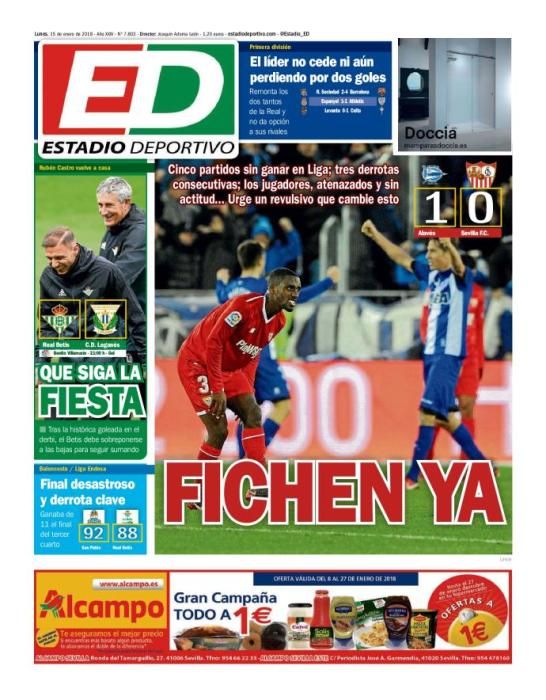 Portada lunes 19 de febrero de 2018