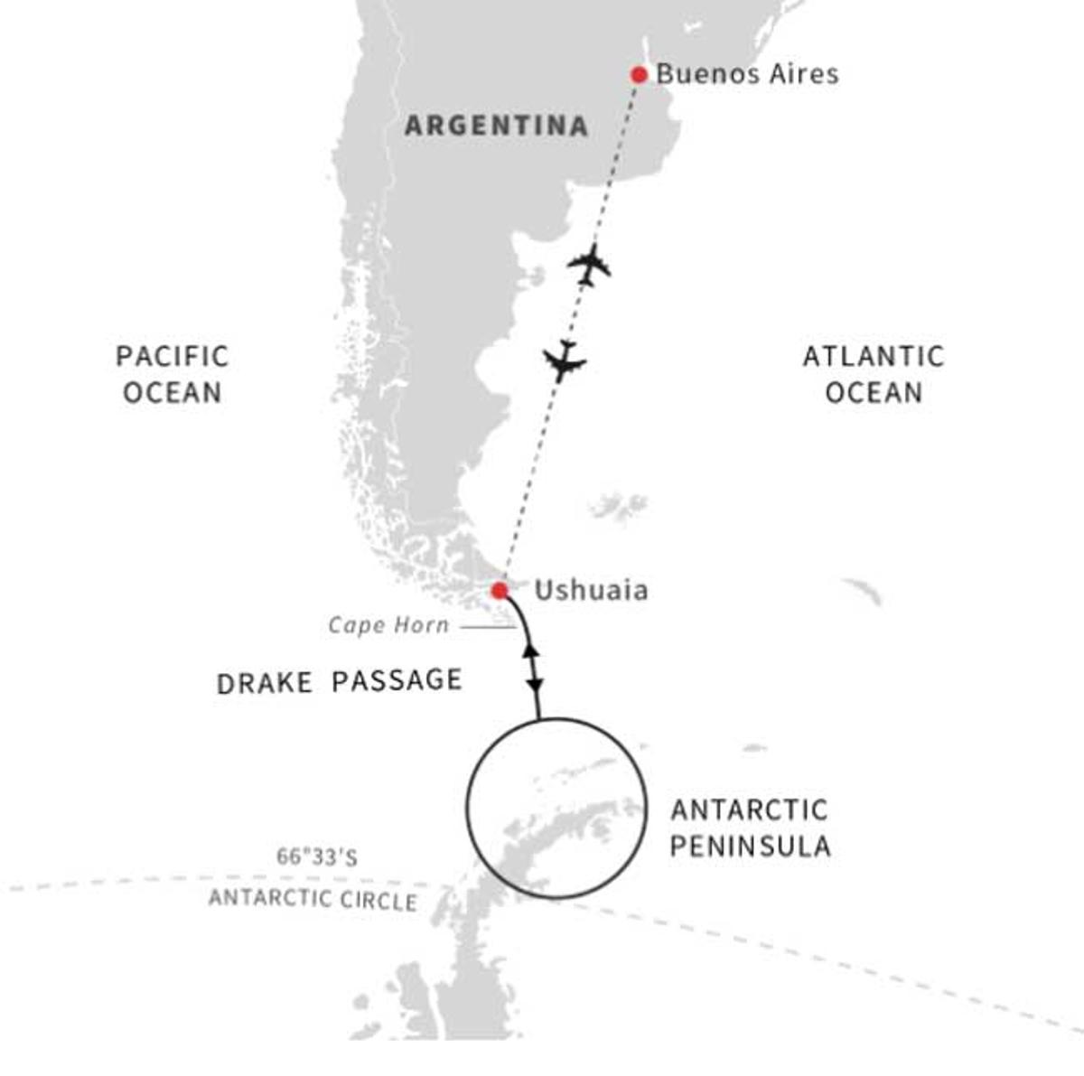 Mapa Antártida