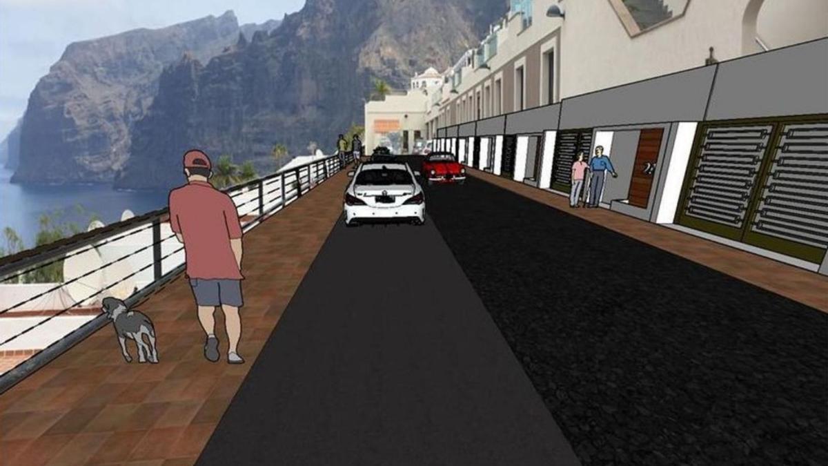 Infographic of the improvement of Los Geranios street. Infographic of the improvement of Los Geranios street.